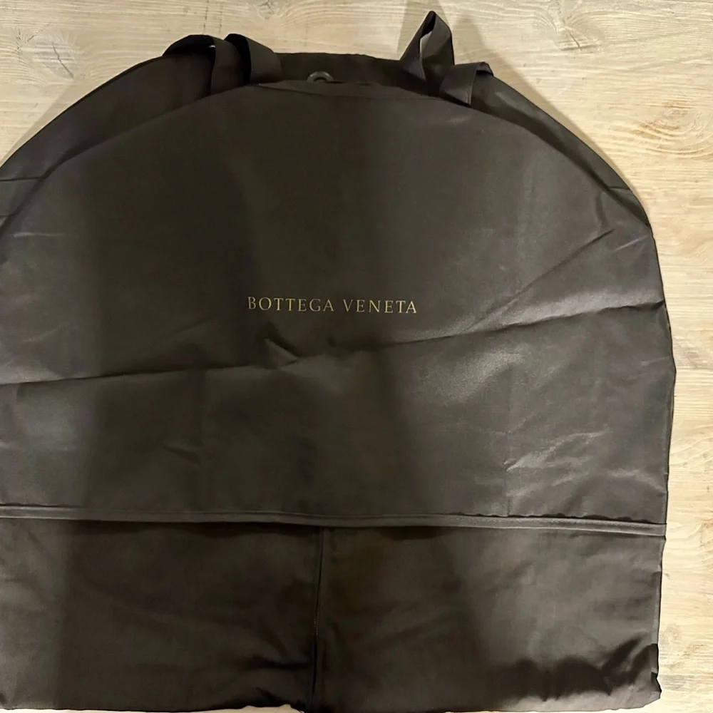 Bottega Veneta Brown and Gold Garment Bag